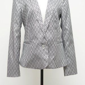 RW&Co. Silver Jacquard Blazer